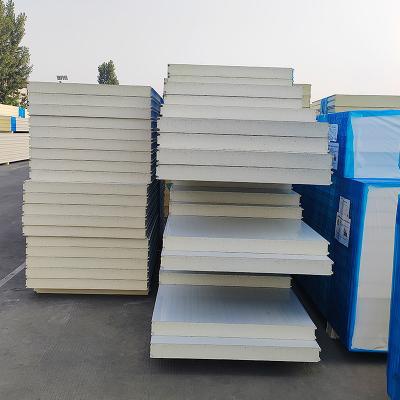 China 50mm Cold Room Panel Fireproof PU Foam Insulated Polyurethane Sandwich Panels for sale