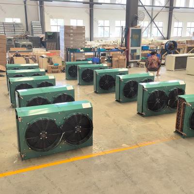 China Energy Saving Refrigeration Air Cooled Condenser With Fin Spacing 10-12 Fins Per Inch for sale