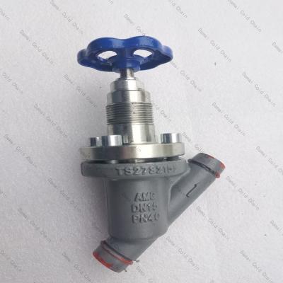 China Stainless Steel Refrigeration Welded Globe Valve Standard Size Silver Color for sale