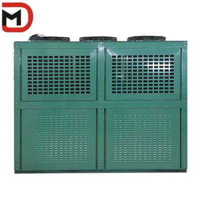 China 220v 380v Voltado 2-4 Ventiladores congelador refrigerador de aire de habitación condensador para Walk In Freezer en venta