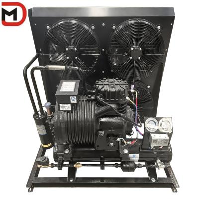 China Energy-saving Semi Hermetic Piston Condensing Unit with CAREL Controller and Air-cooled Condenser for sale