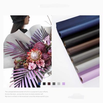 China NEW pure simple attractive party bouquet flower bouquet gift wrapping wedding waterproof thickened 105g color waterproof wrapping paper for sale