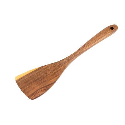 China Teak Factory Direct Selling Kitchen Utensil Spatulas Product Set Heat Resistant Material Wood Spatula for sale