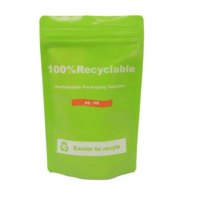 China Recyclable Stand Pouch Doypack Packaging Recyclable Zipper Bags For Food Package for sale