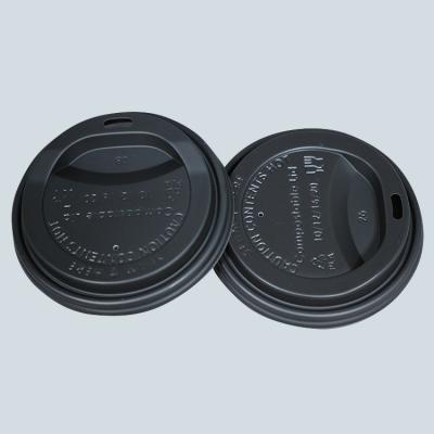 China Food Pilfer Proof CPLA/PLA Grrade Proof Coffee Lids Eco Friendly Biodegradable Compostable Lid for sale