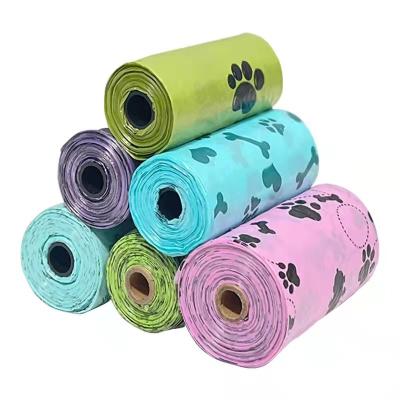 China 100% Compostable BIODEGRADABLE Plastic Pet Poop Waste Waste Bag Cute Pouch for sale