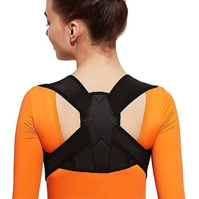 China Back Support Belts Back Posture Corrector Men Adjustable Back Shoulder Support Belt Women Back Shoulder Support Belt for sale