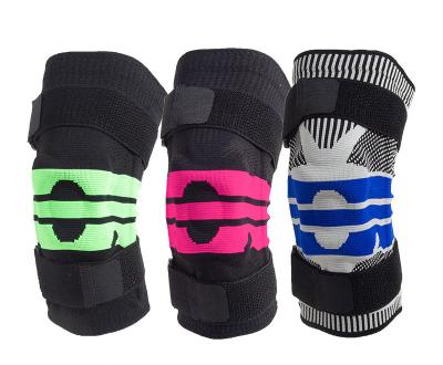 China Knee Pad Silicone Knee Pad Spring Support Sports Compression Knee Brace for sale