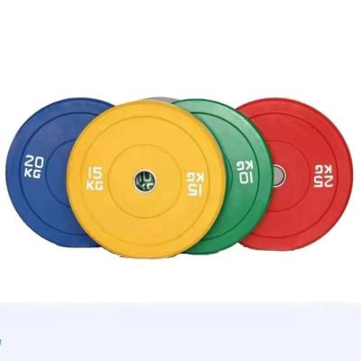 China Universal Standard Commercial Weight Lifting Barbell Rubber Gym Weight Bumper Plates for sale