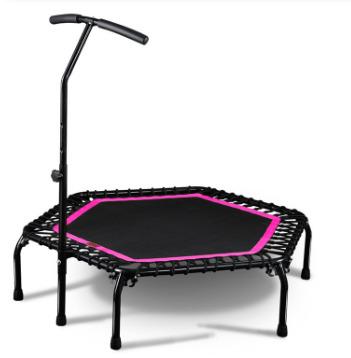 China Hotel Trampoline Gymnastic Equipment 45 Inch Gym Indoor Outdoor Folding Mini Jump Inflatable Trampolines With Handle for sale