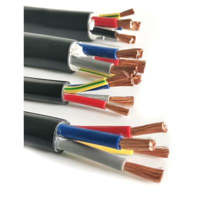 China High quality Electric RVV 2x0.75MM 4x2.5MM 3x0.75MM2 4x1.5MM2 4x1MM2 3x1.5MM2 welding mahcine core conductor copper power cable for sale