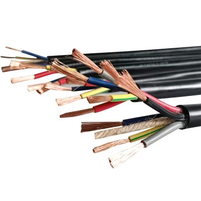 China High Quality Electric RVV 2x0.75MM 3x1.5MM 3x0.75MM 3x2.5MM 3x4MM 3x6MM Construction Core Conductor Copper Power Cable for sale