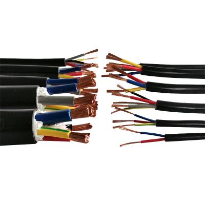 China High Quality Industrial Electric RVV 2x0.75MM 4x2.5MM 3x0.75MM 4x1.5MM 3x4MM 3X2.5MM Copper Core Conductor Power Cable for sale