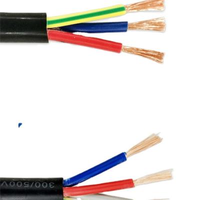 China Overhead PVC Insulated 3 Core 3x1.5mm2 3x2.5mm2 3x4mm2 3x10mm2RVV Power Cable Wire for sale