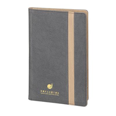 China 2021 durable and eco-friendly cusotomized luxury gray leather restaurant bill folder cusotomized lastest logo menu folder effect holder for hotel for sale