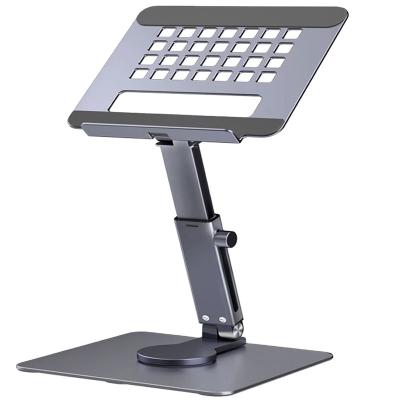 China Adjustable Folding Adjustable Folding Riser 360 Rotation Multi-angle Height Foldable Desktop Stand Tablet Holder Stand Dock for Xiaomi iPad Tablet Laptop for sale