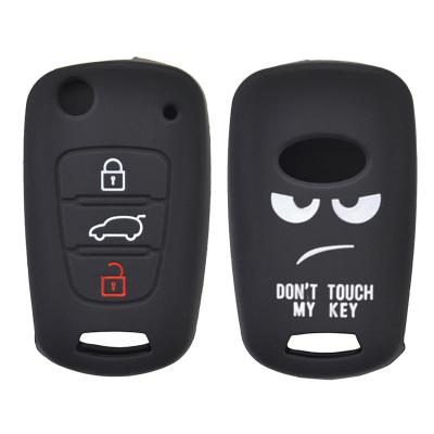 China Promotion Silicone Key Case Gusset For Kia Rio Soul Venga Picanto Rio Sorento Ceed Sportage For Hyundai i20 i30 Veloster ix20 Remote Cover for sale