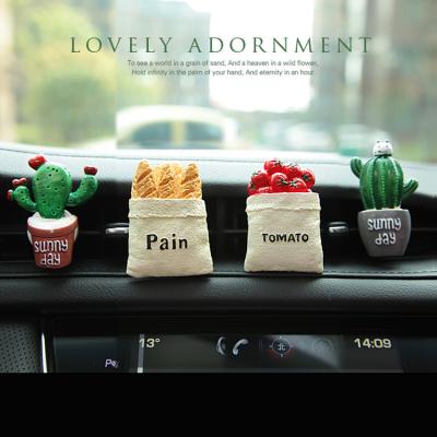 China Financial Institutions Car Air Vent Aromatherapy Clip Fragrance Clip 3D Food Plants Clips Perfume Air Freshener Clips Auto Interior Accessories for sale