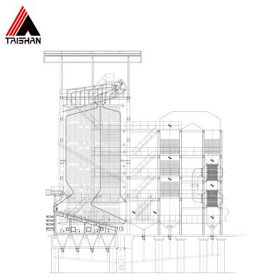 China China VERTICAL Industrial High Thermal Efficiency Biomass Fuel Vertical Boiler For Power Plant for sale