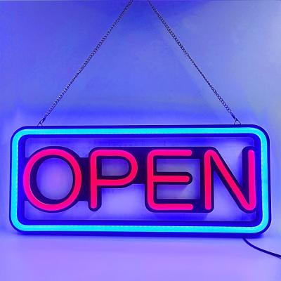 China Shops Stores Open Sign End Store Business Hanging Open Lighting 24 Hours Neon Store Led Open Sign for sale