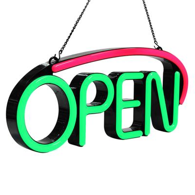 China Buildings buildings open sign close shop open business led neon store lighting 24 hours led open sign for sale