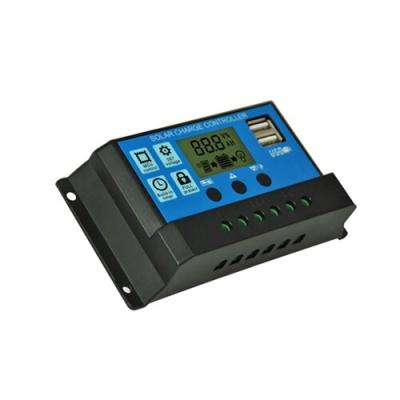 China Solar Charger Controller 10A/20A/30A 12V/24V PWM Intelligent Solar Charge Controller RMH-SC15A for sale