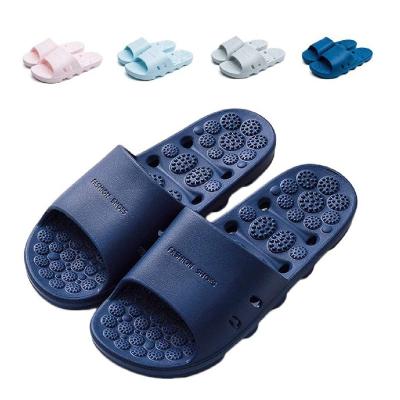 China Cushioning FREE SAMPLE Casual Shower Sandals With Drain Hole Bathroom Slippers Gym Quick Drying Soft Soles Open Toe Slippers for sale