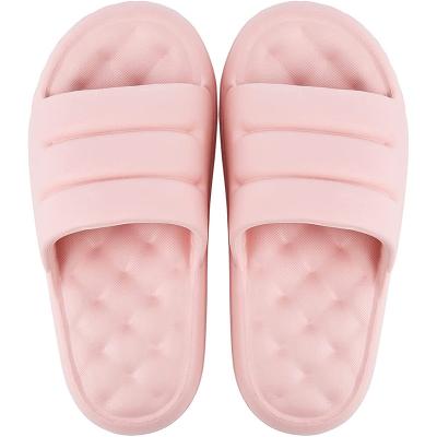 China FREE SAMPLE Women's Pillow Slide Sandals Bathroom Shower Slippers Cushioning With Platform Shoes Beach Fashion Casual Slippers for sale