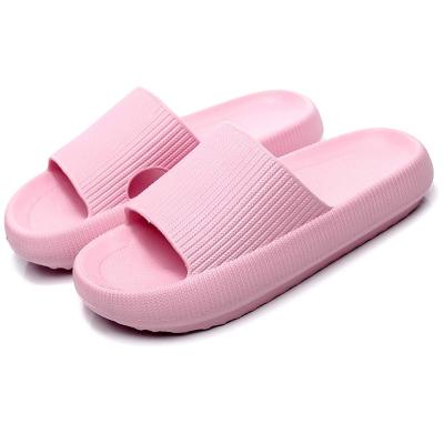 China FREE SAMPLE EVA Massage Foam Super Platform Slippers Bathroom Slippers Soft Non-slip Quick Dry Open Toe Cushioning Pillow Slippers for sale