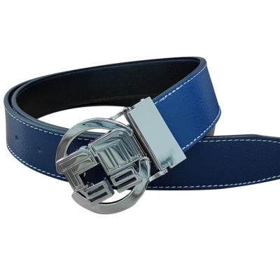 China Wholesale High Quality Men's Fashion Belt Golf Belt Buckle Genuine Leather for sale