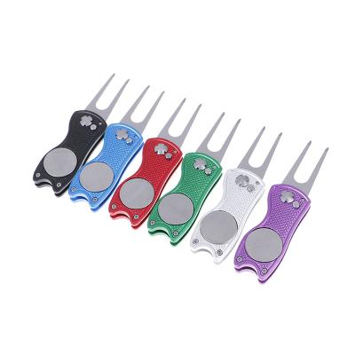 China Wholesale accessory metal golf divot repair tool/accessory golf gift/golf gift with golf ball marker for sale