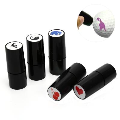 China Durable Self Inking Mini Golf Ball Stamps With Quick Dry Different Design for sale