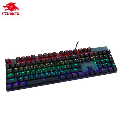 China Yes Colorful LED Backlight Gamer Ergonomic Gaming Cable Mechanical Keyboard for sale