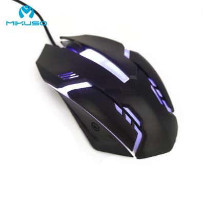 China Backlit Hot-selling 7 Colors Breathing USB Light Wired Optical Mouse for Computer and Notebook for sale