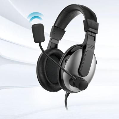 China Hot Selling Earmuffs Mikuso HP-117 Skin-Friendly 2 In 1 Sound Canceling On-Ear 3.5mm Microphone Wired Headset Earphone for sale