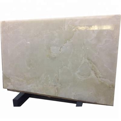 China Pure white onice marble panel slab decoration jade onyx backlit price material for sale