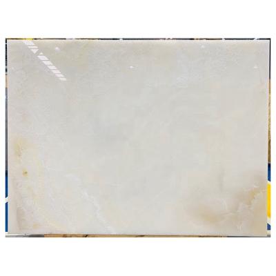 China Modern Natural Marble Stone Wall Slab Translucent Backlit Royal White Onyx for sale