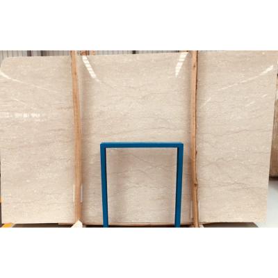 China Modern Natural Beige Marble Slab Oman Marble Slabs Tavera Stone Natural Marble Flooring for sale