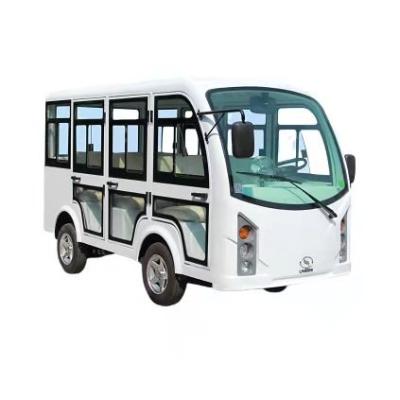 China high quality 8-seater shuttle closed electric guided car with door 3590*1460*2030mm for sale