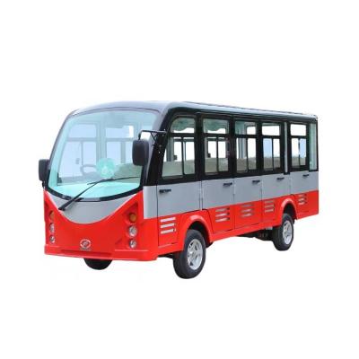 China High quality 14 seater enclosed electric guided car electric bus 5070*1460*2060mm for sale