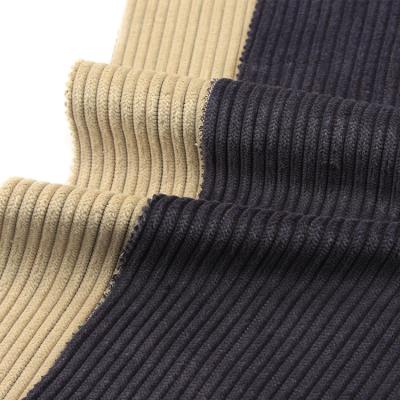 China 6W Cotton 100% Shrink-Resistant Yarn Dyed Corduroy Fabric For Garments for sale