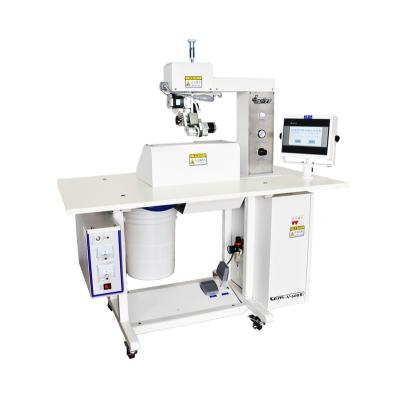 China Garment Shops Seamless Ultrasonic Side Cutting And Taping Machine For Underwear for sale