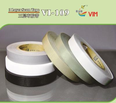 China 2-LAYER HIGH WATER RESISTANCE AND 3-LAYER SEWING SEALING TAPE/SEAM FOR OUTERWEAR, WORKWEAR VI-109 for sale