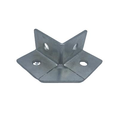 China Steel Finely Treated Stainless Steel Right Angle Metal Bracket for sale