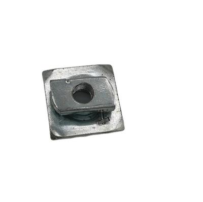 China 304 Stainless Steel Multipurpose Lock Flat Square Washer Nut With Spring for sale