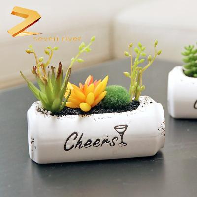 China Eco-friendly Realistic Artificial Succulent Plant Mini Succulents For Decorations Artificial Succulent Plant for sale