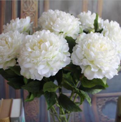 China Large Single Peony Silk Flowers Wholesale High Quality Simulation Silk Flower for sale