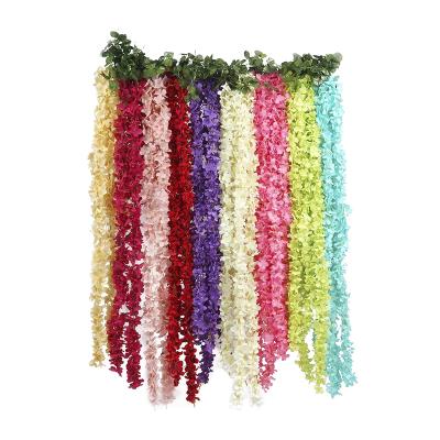 China Wholesale Artificial Decoration Flowers Rig Hanging Wedding Flowers Wisteria For Wedding Decorations for sale