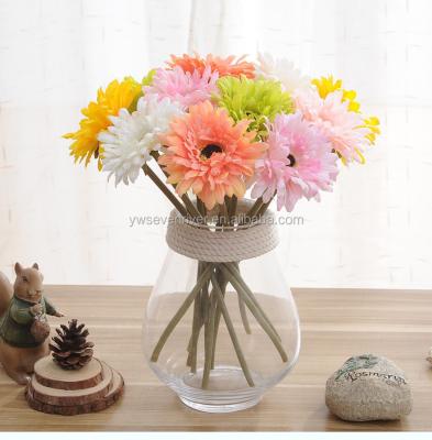 China Silk Colorful Fake Flowers Chrysanthemum Artificial Flowers For Room for sale