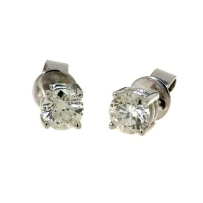 China CLASSIC Special Design Girl Gift 18K Modern White Gold Diamond Stud Earring Mount for sale